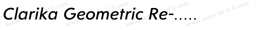 Clarika Geometric Re字体转换